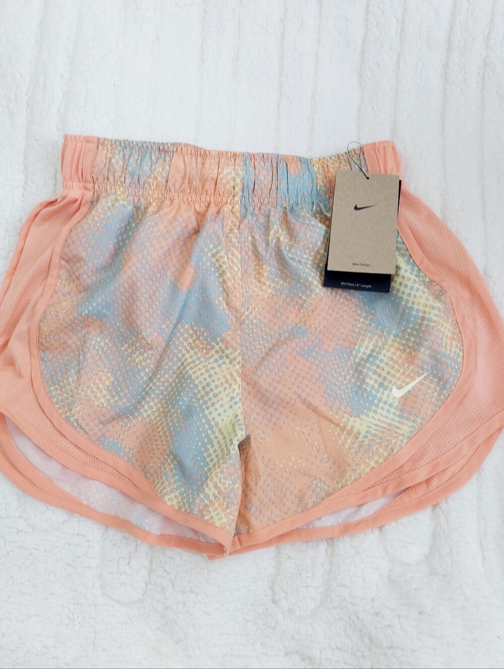 Nike Tempo Colorful Patterned Athletic Activewear Running Shorts Women Size XS